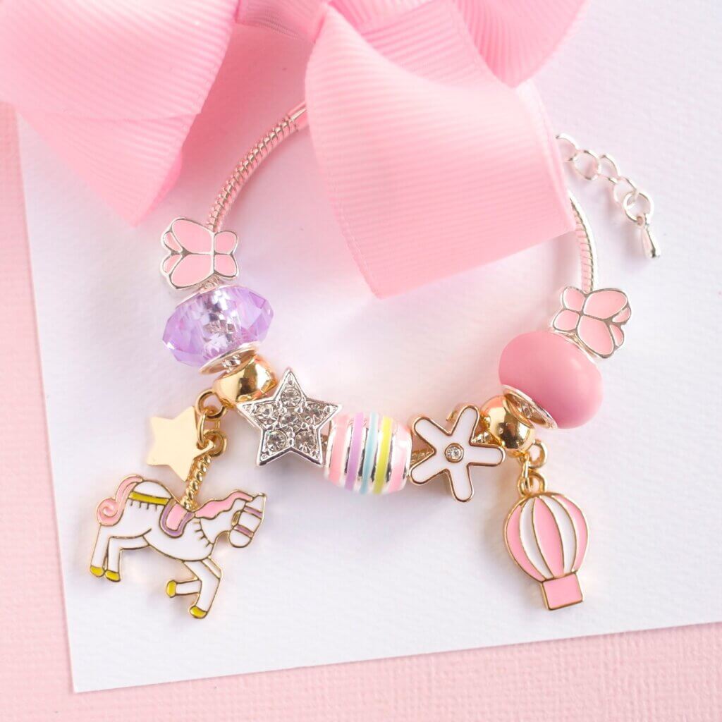 Unicorn Carousel Charm Bracelet XO Collectives
