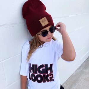 MM Knit Beanie Maroon