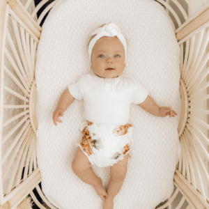 Snuggle Hunny Ribbed Topknot Headband | Milk