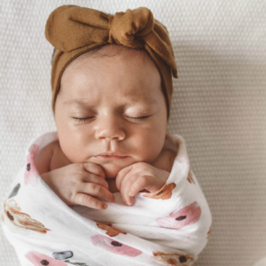 Snuggle Hunny Topknot Headband | Mustard